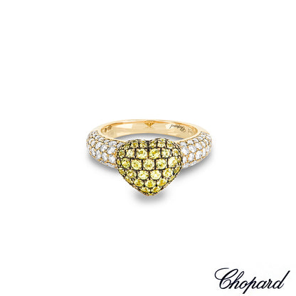 Chopard Yellow Gold Diamond Heart Ring 82/4513-0111