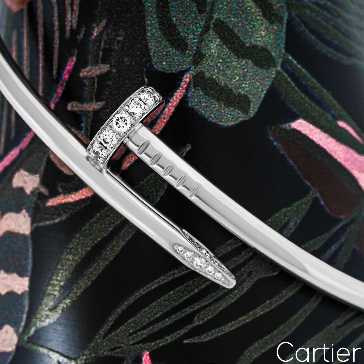 Cartier White Gold Diamond Juste Un Clou Bracelet Size 20 B6048720