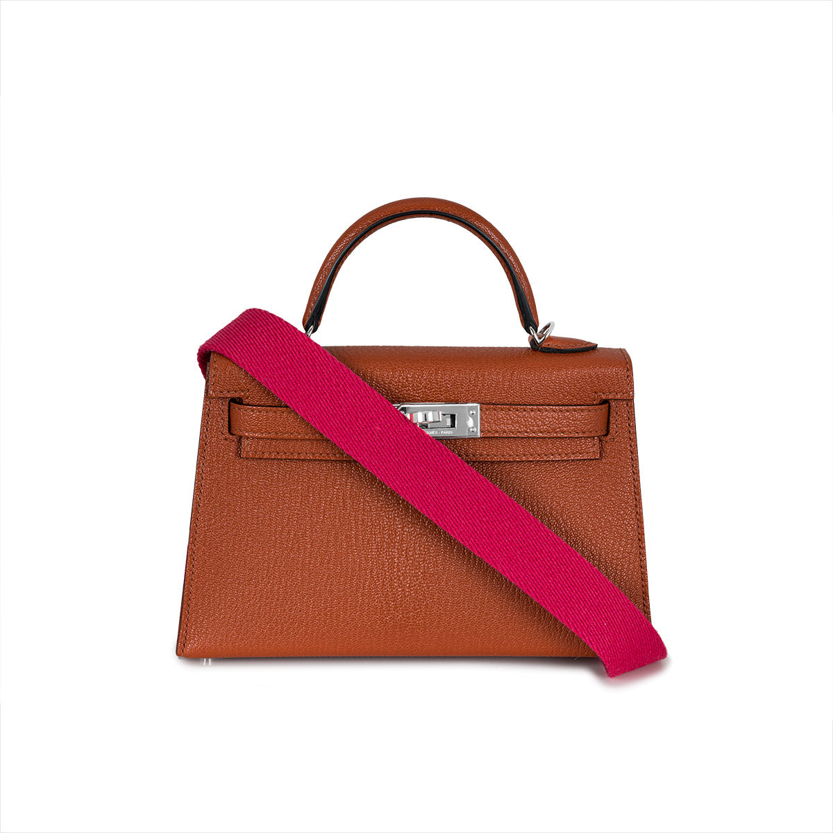 Hermès Kelly Mini II Cuivre Chèvre Mysore Phw