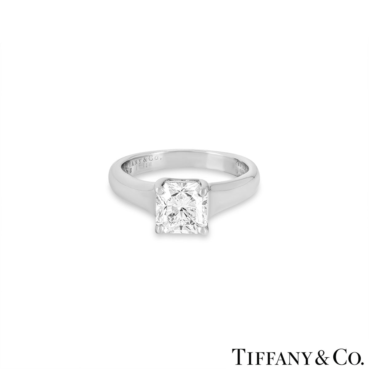 Tiffany & Co. Platinum Diamond Lucida Ring 1.10CT G/VVS1