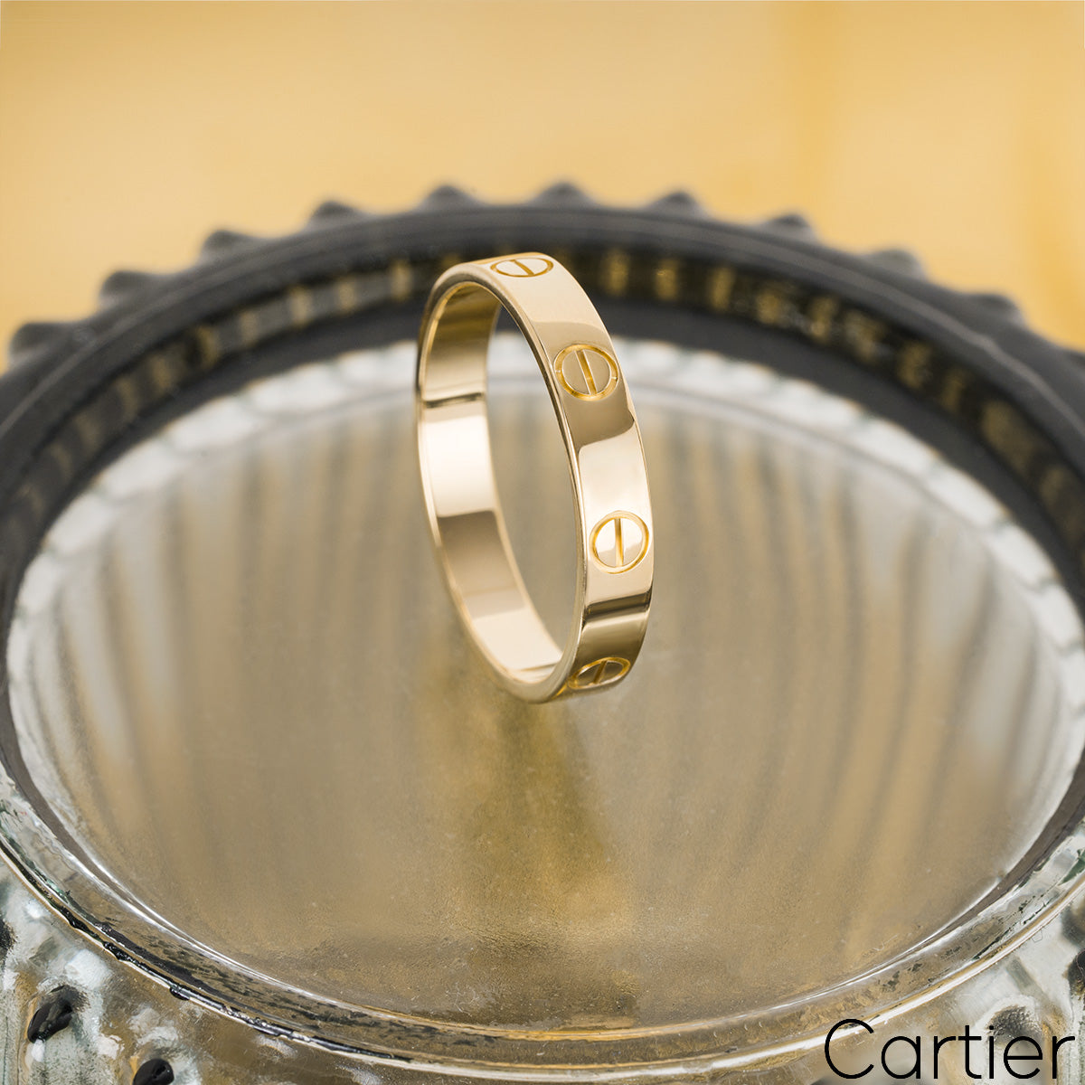 Cartier Yellow Gold Plain Love Wedding Band Size 53 B4085000