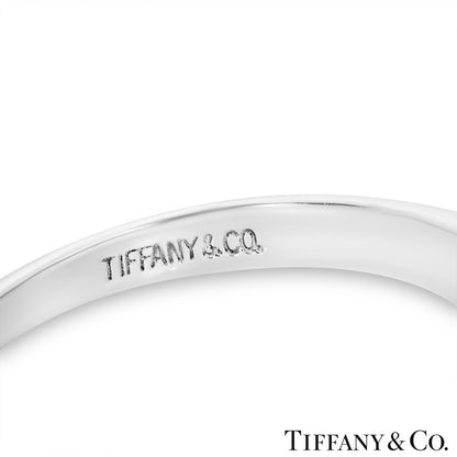 Tiffany & Co. Platinum Round Brilliant Cut Diamond Setting Ring 1.01CT D/VS1