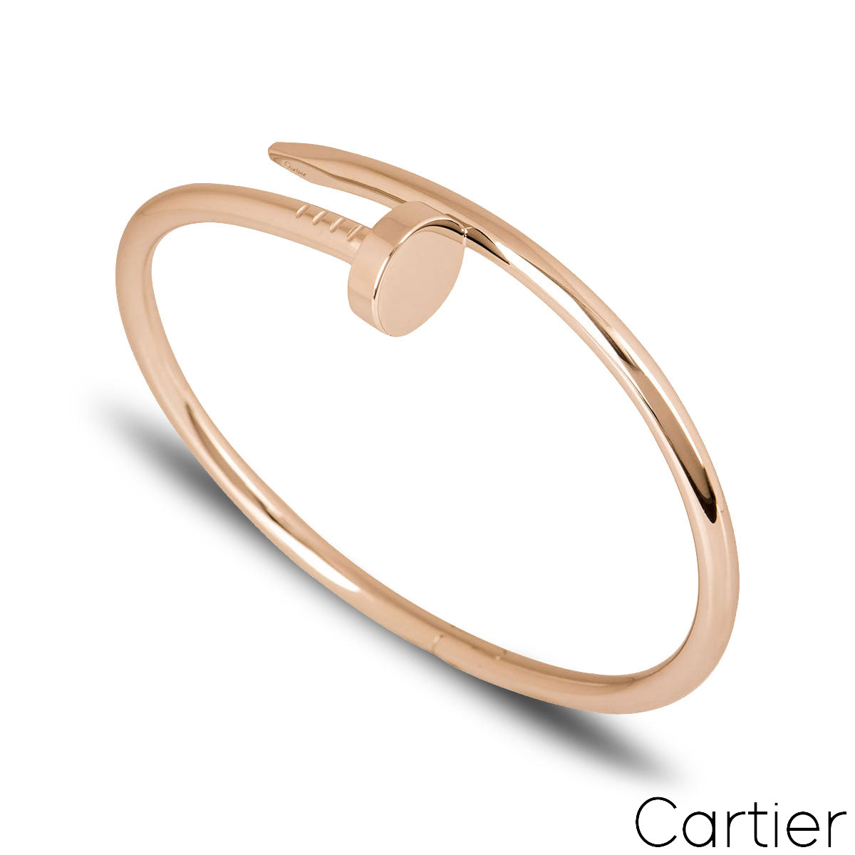 Cartier Rose Gold Plain Juste Un Clou Bracelet Size 20 B6048120