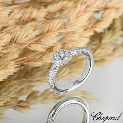 Chopard White Gold Happy Diamonds Ring 82/2902-1109