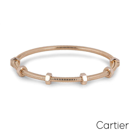 Cartier Rose Gold Ecrou De Cartier Bracelet Size 20 B6049520