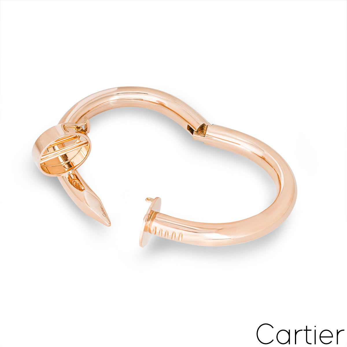 Cartier Rose Gold Large Model Juste Un Clou Bracelet Size 17 N6039317