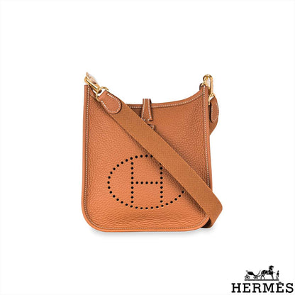 Hermès Mini Evelyne 16CM Gold Amazone Taurillon Clemence Ghw