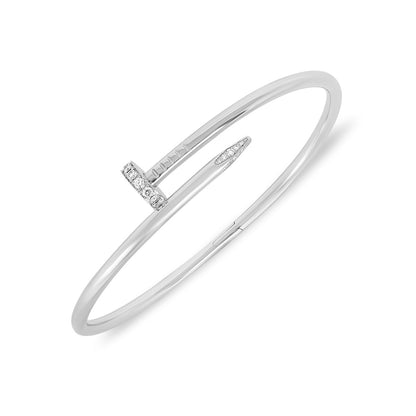 Cartier White Gold Diamond Juste Un Clou Bracelet Size 20 B6048720