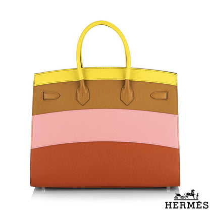 Hermès Birkin 35CM Sellier Sunrise Rainbow Epsom Phw