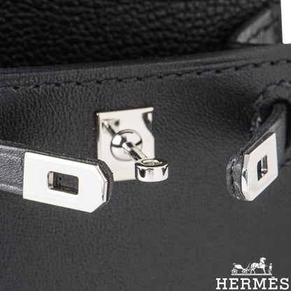 Hermès Noir Mini Kelly Twilly Bag Charm