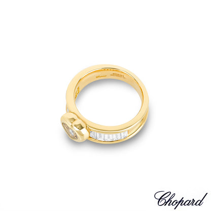 Chopard Yellow Gold Happy Diamonds Ring 82/2853-0111