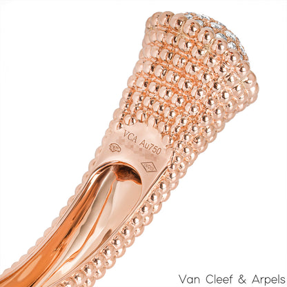 Van Cleef & Arpels Rose Gold Perlée Couleurs Small Bracelet VCARP27400