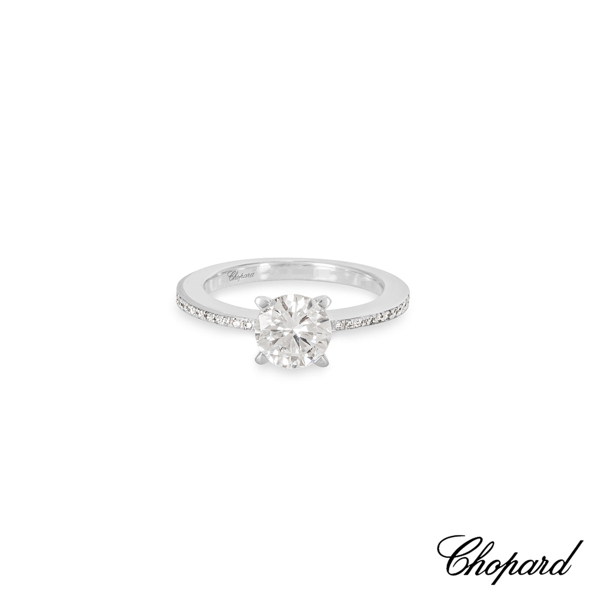 Chopard White Gold Diamond Ring 1.01CT D/VS2