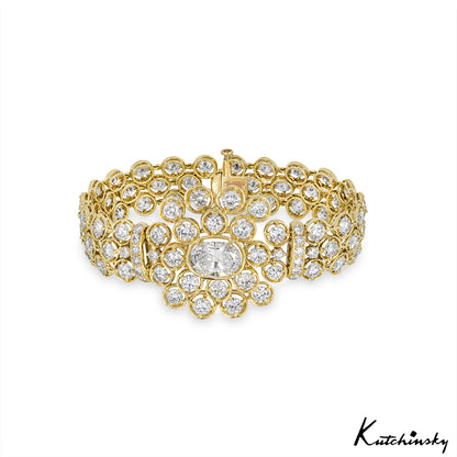 Kutchinsky Yellow Gold Diamond Bracelet 2.72CT E/SI1