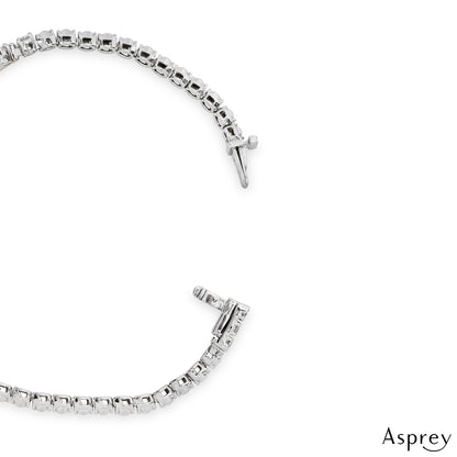 Asprey White Gold Diamond Bracelet 5.77CT Tdw