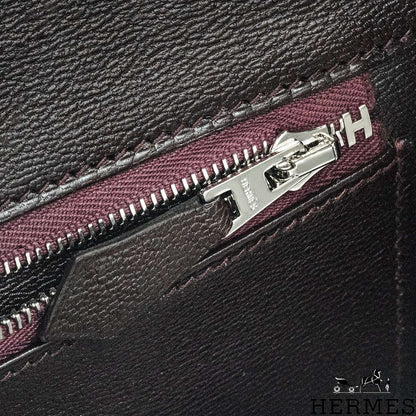 Hermés Bordeaux Shiny Niloticus 25CM Crocodile Phw