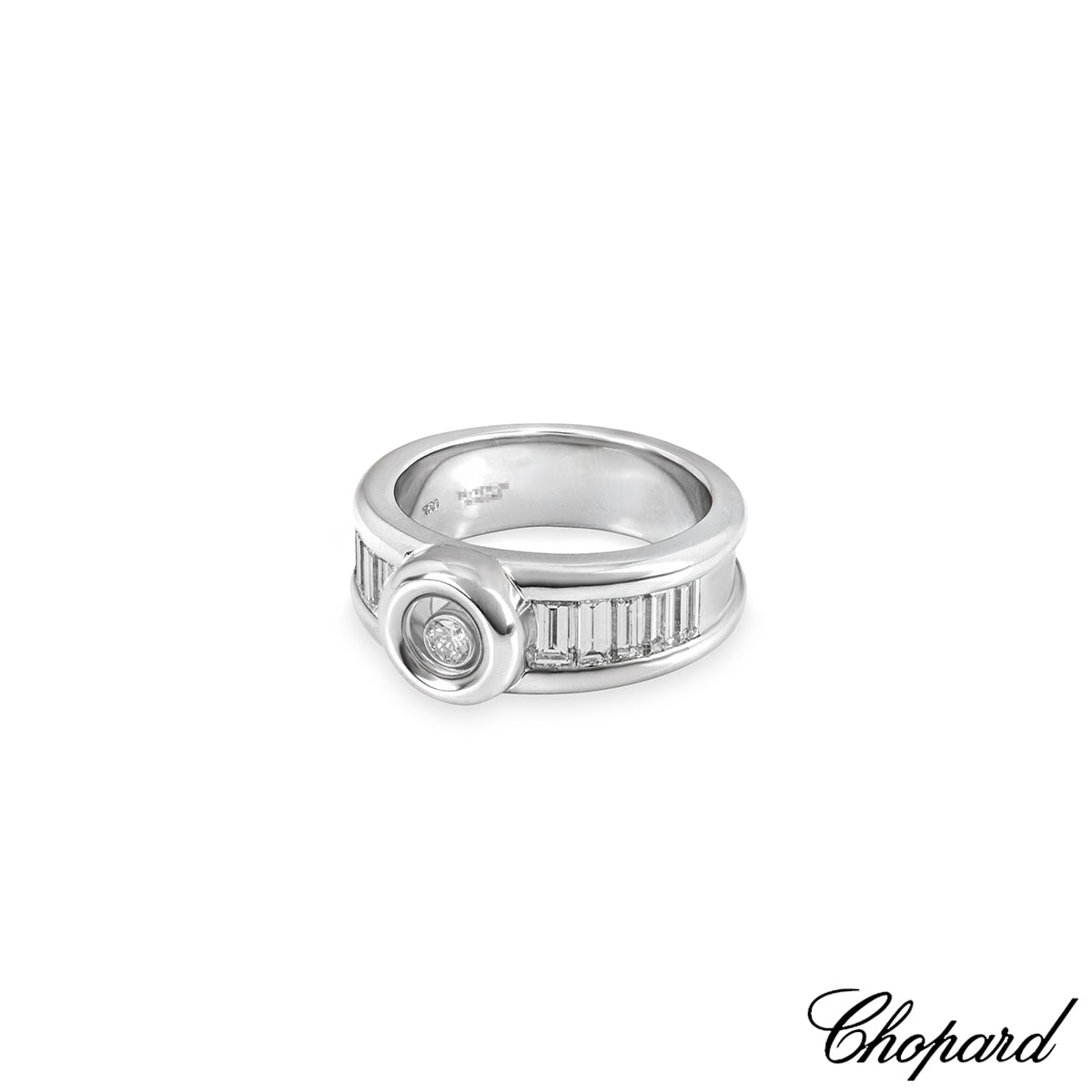 Chopard White Gold Happy Diamonds Ring 82/2211-1111