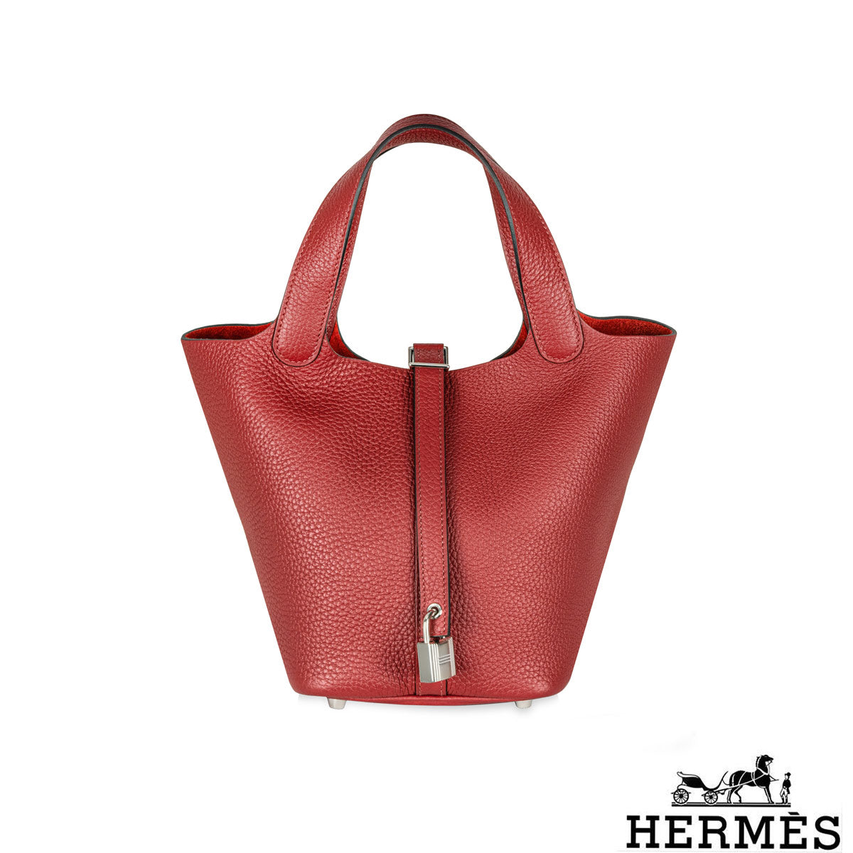 Hermès Picotin Lock 18 Rouge Grenat Taurillon Clemence Phw