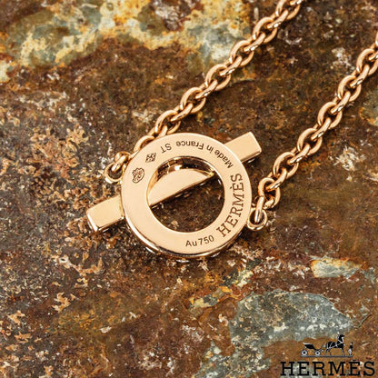 Hermés Rose Gold Diamond Finesse Bracelet H219411B 00