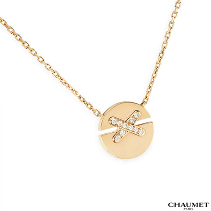 Chaumet Rose Gold Jeux De Liens Harmony Small Pendant