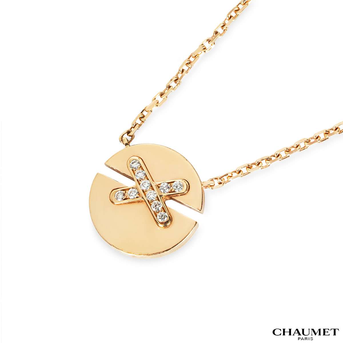 Chaumet Rose Gold Jeux De Liens Harmony Small Pendant