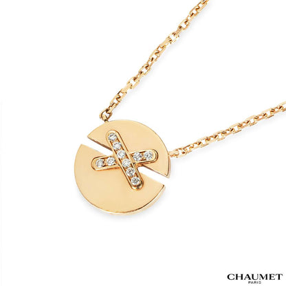 Chaumet Rose Gold Jeux De Liens Harmony Small Pendant