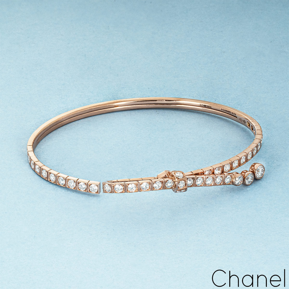 Chanel Rose Gold Diamond Ruban Bracelet J11864