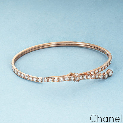 Chanel Rose Gold Diamond Ruban Bracelet J11864