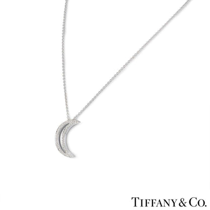 Tiffany & Co. Platinum Diamond Moon Pendant 60006979