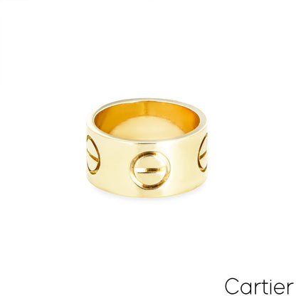 Cartier Yellow Gold Large Love Ring Size 57 B4227857