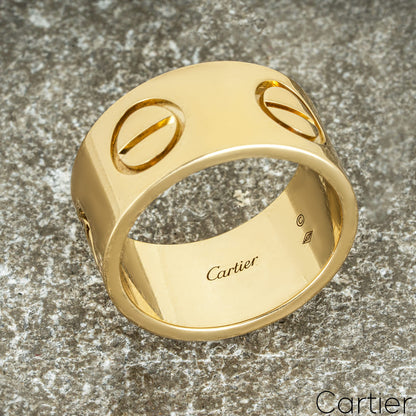 Cartier Yellow Gold Large Love Ring Size 59 B4227859