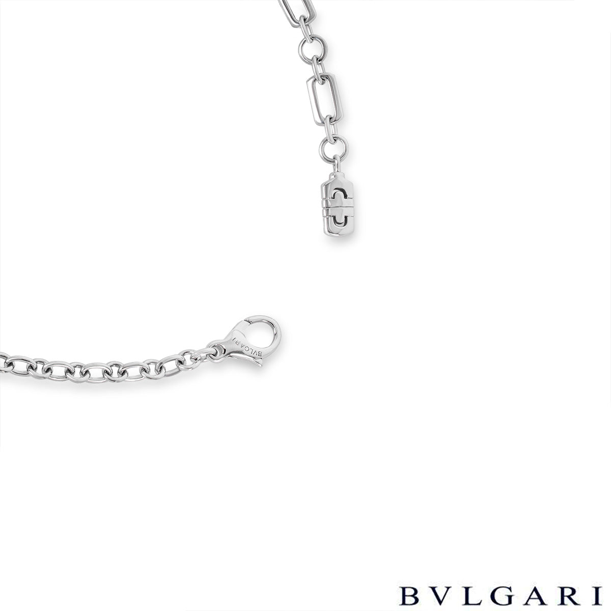 Bvlgari White Gold Diamond Parentesi Necklace