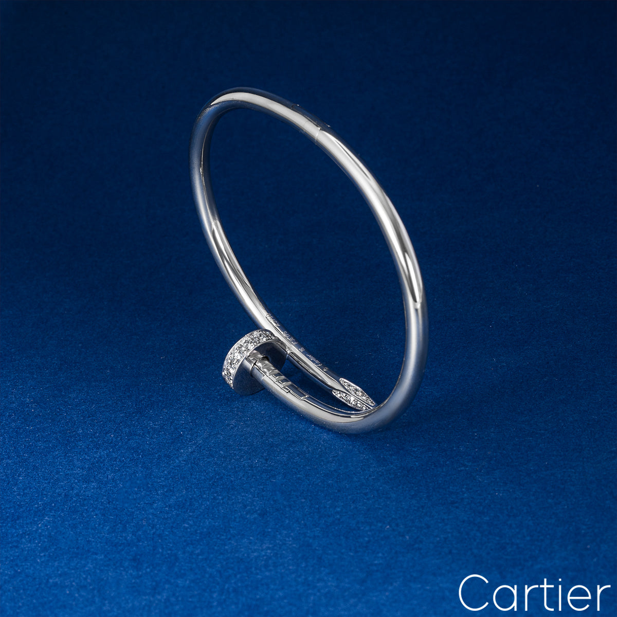 Cartier White Gold Diamond Juste Un Clou Bracelet Size 20 B6048720