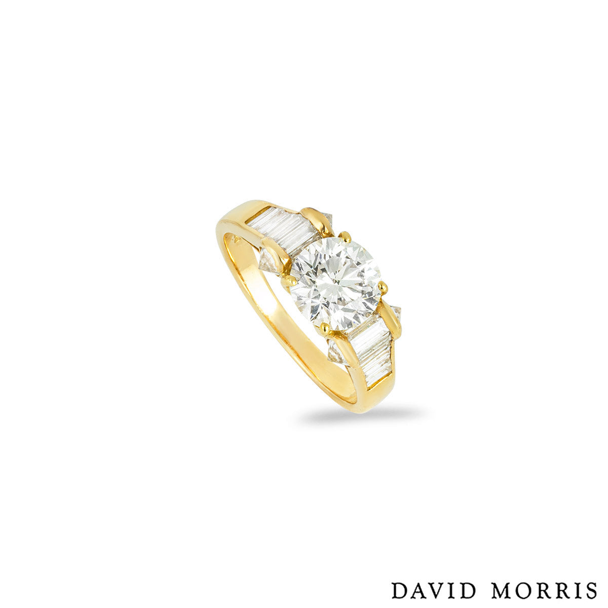 David Morris Yellow Gold Diamond Ring 1.40CT H/VS1