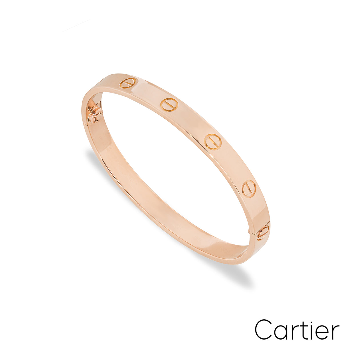 Cartier Rose Gold Plain Love Bracelet Size 20 B6035620