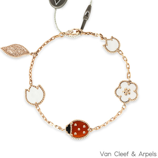 Van Cleef & Arpels Rose Gold Lucky Spring Bracelet VCARP7RR00