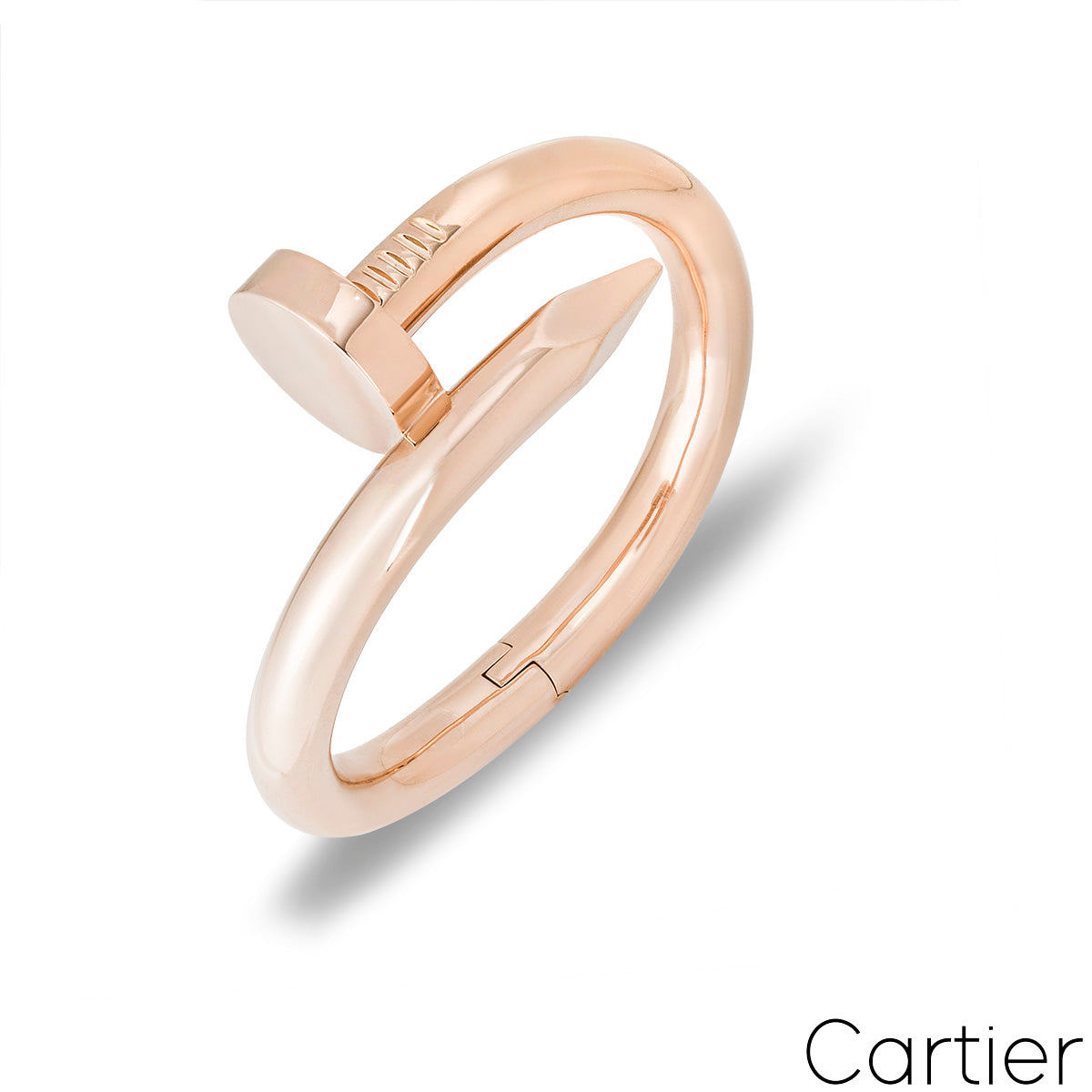 Cartier Rose Gold Large Model Juste Un Clou Bracelet Size 17 N6039317