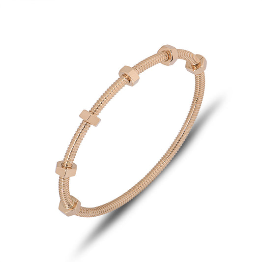 Cartier Rose Gold Ecrou De Cartier Bracelet Size 20 B6049520