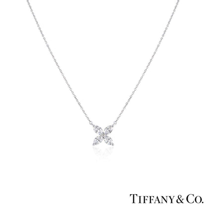 Tiffany & Co. Platinum Diamond Victoria Pendant 0.81CT Tdw 60011943