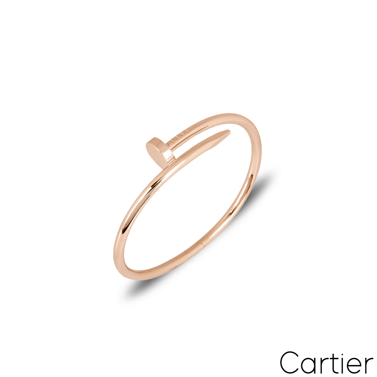 Cartier Rose Gold Plain Juste Un Clou Bracelet Size 15 B6048115