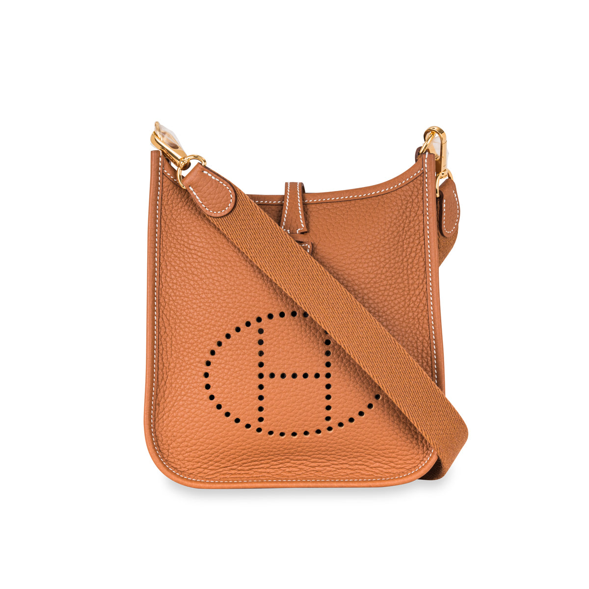 Hermès Mini Evelyne 16CM Gold Amazone Taurillon Clemence Ghw