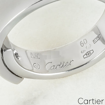 Cartier White Gold Diamond Anniversary Ring Size 60