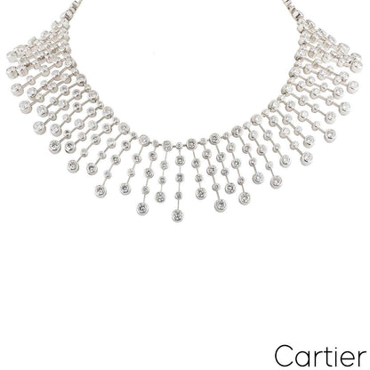 Cartier Platinum Diamond Necklace 60.00CT D/vvs