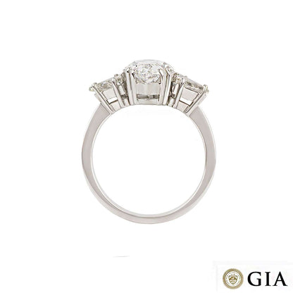 White Gold Marquise Diamond Ring 3.42CT D/VVS2