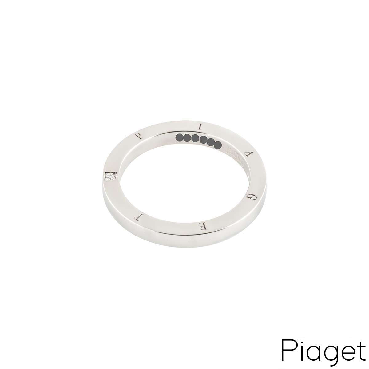 Piaget Diamond Set Wedding Band In Platinum