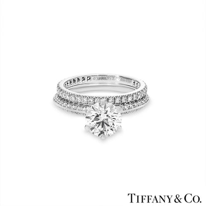 Tiffany & Co. Platinum Diamond Bridal Set 1.60CT F/VVS2 Xxx