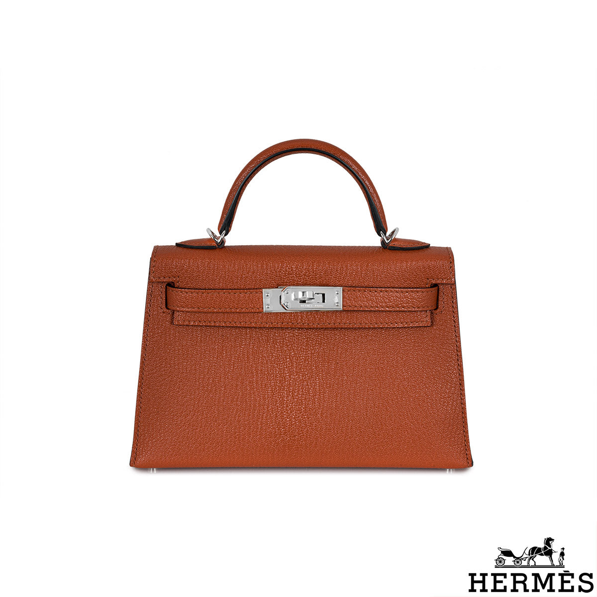 Hermès Kelly Mini II Cuivre Chèvre Mysore Phw