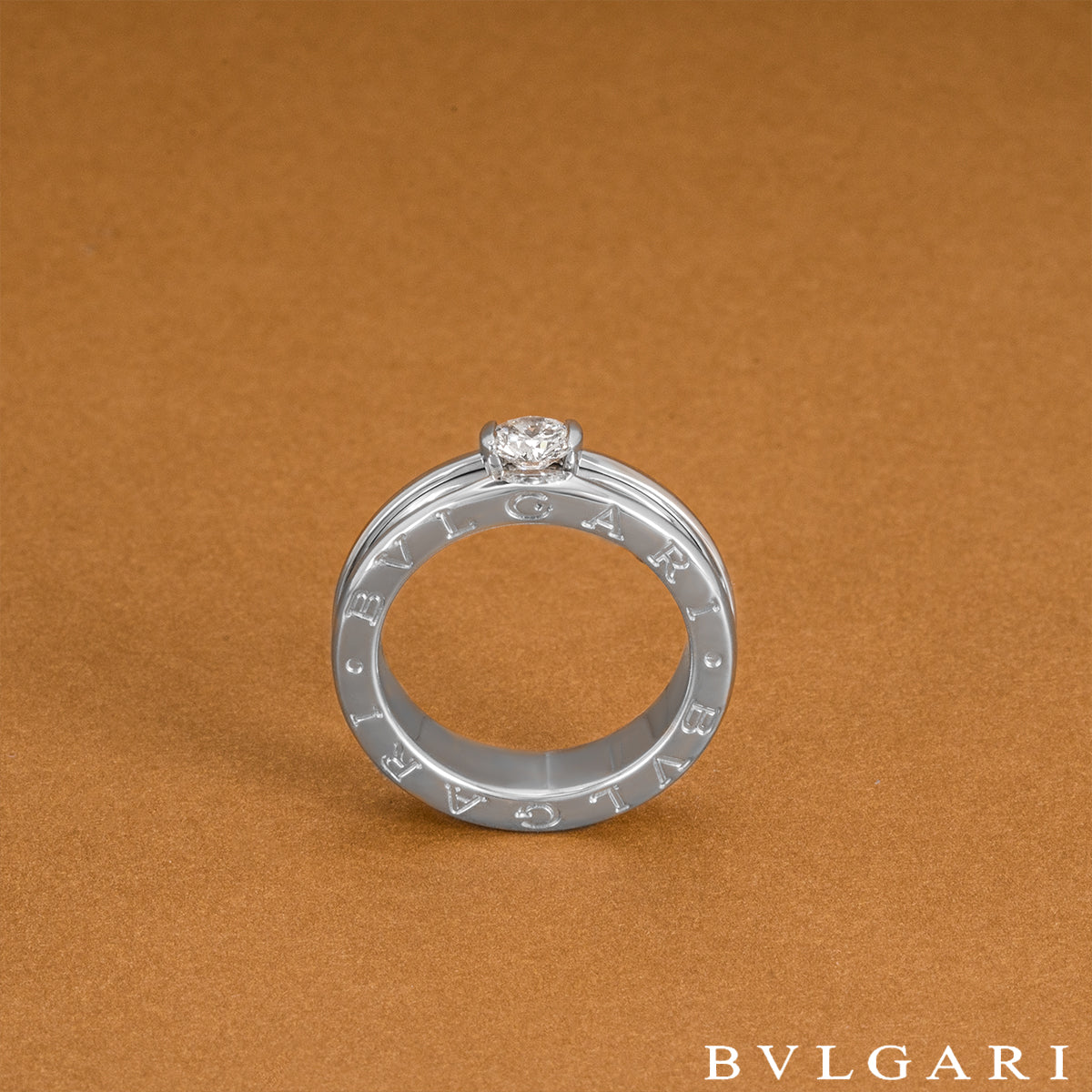 Bvlgari White Gold Diamond B.ZERO1 Ring 0.35CT F/if