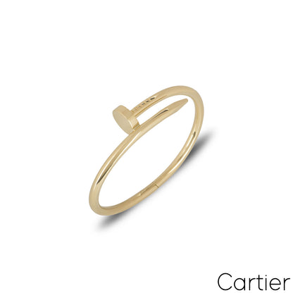 Cartier Yellow Gold Plain Juste Un Clou Bracelet Size 15 B6048215