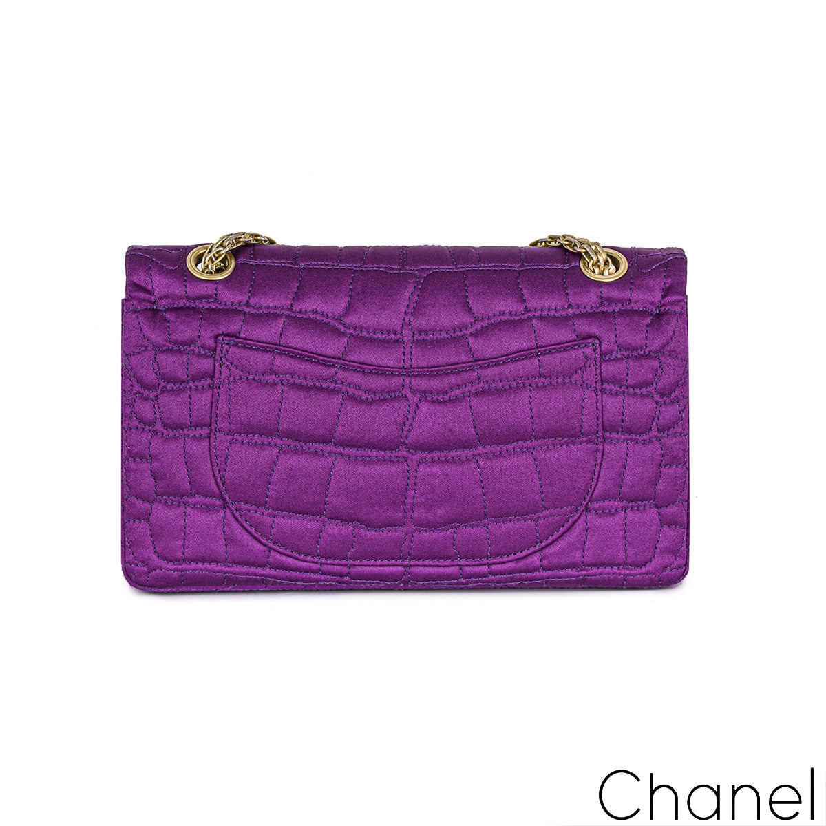 Chanel Purple Satin 2.55 Reissue Small 255 Bag